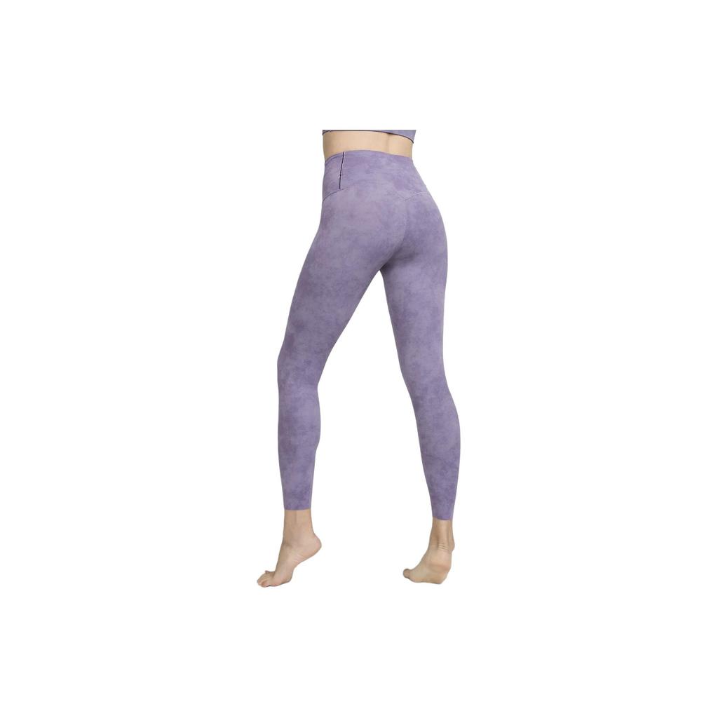 Nike Pantaloni Sportivi Casual Comodi a Vita Alta Zenvy Tie-Dye Pantaloni da Donna Alba-Viola Profondo Nero FN4168-509
