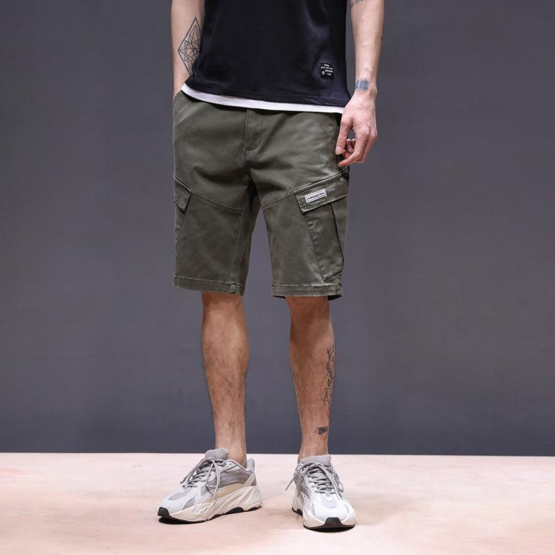 Work-Wear Shorts Men'S Trendy Brand Summer Loose Sports Pants Men'S Casual Five Quarter Pants Mid Length Pants Men'S Pants