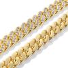 12mm Zircon Cuban Chain Mens Womens Hip Hop Single Row Full Necklace