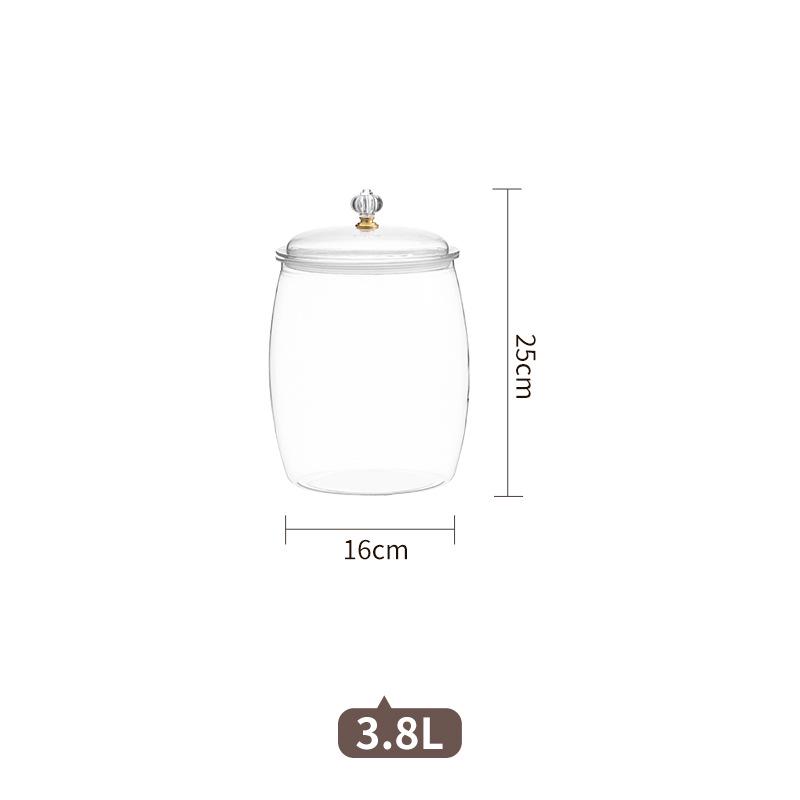 Multipurpose Clear Storage Jar: Perfect for Pickling, Brewing, Salting, Nuts, Grains, and Cereals