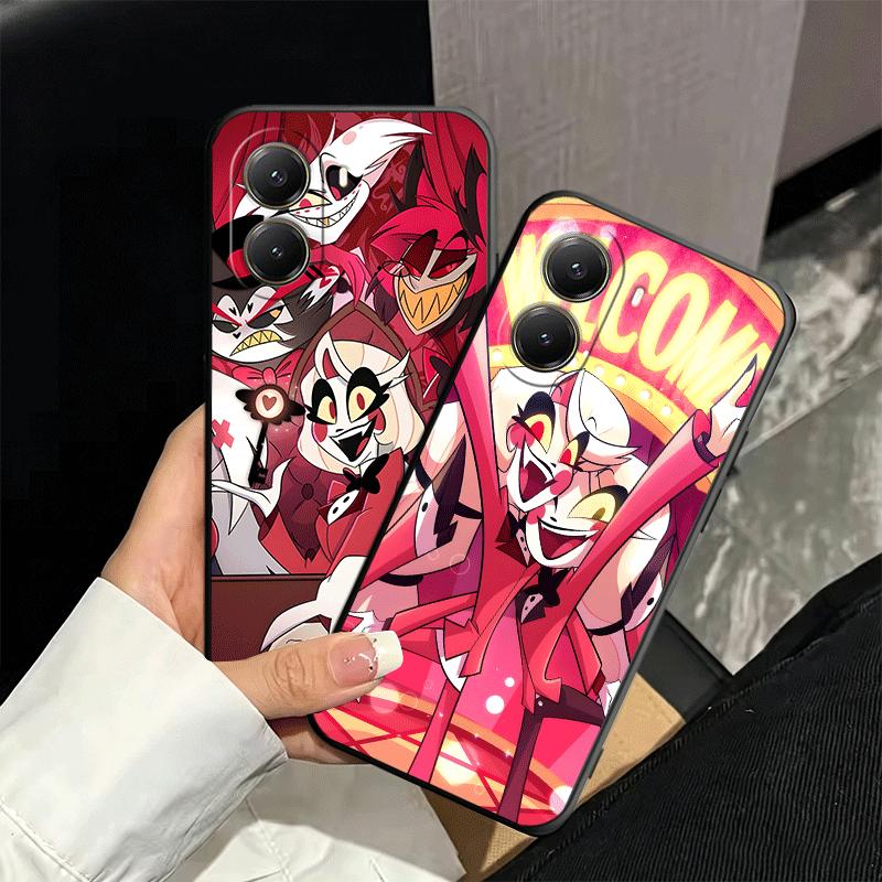 Hazbin Hotel Anime Soft Phone Case for Xiaomi Poco X5 X6 X7 X8 Pro Max X3 F7 F8 Ultra M8 M7 M6 M5 Redmi 15 15C 14C 13C 12C X4 F6