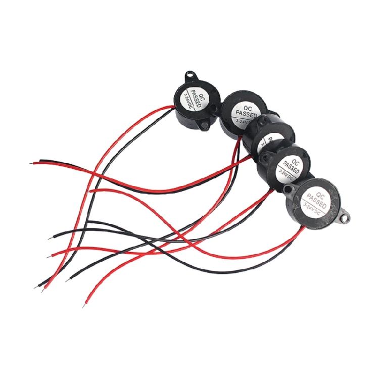

5PCS Vehicle High Frequency Piezoelectric Buzzer Alarm 2kHz±500Hz Resonant Frequency 3-24V Suitable for Car Modification 1