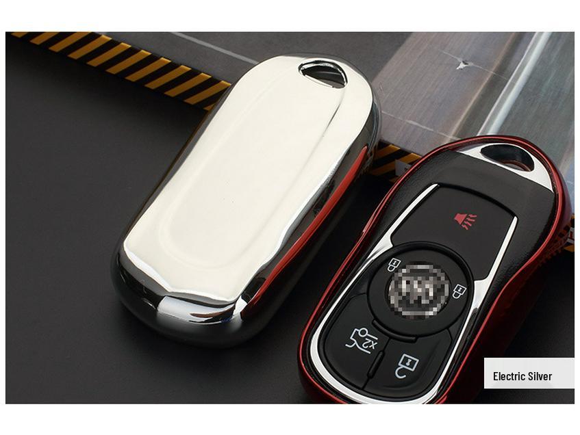 Buick Key Case: Fits LaCrosse, Envision, Verano - TPU Shell Remote Cover with Buckle