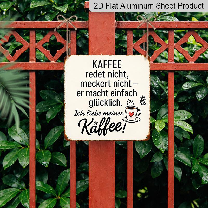2D Flat 1pc, Vintage Metal Sign, Decorative Plaques and Ornaments, Theme, Humorous Retro Style, Perfect for Kitchens, Cafes, Restaurants, Offices