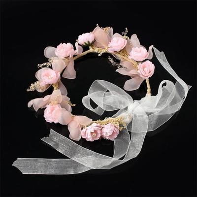 Romance Flower Crown, Wedding Party Hair Crown, Photo Shoot Prop, Event Crown