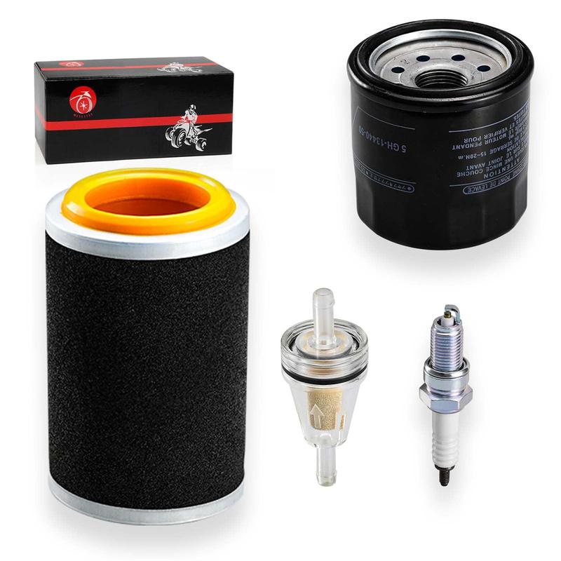 Sada vzduchového filtru a víčka vodicí klece, olejového filtru pro Yamaha Grizzly 350 400 450 Bruin 350 Kodiak 400 Wolverine 350 450 5UH-E4458-00-00
