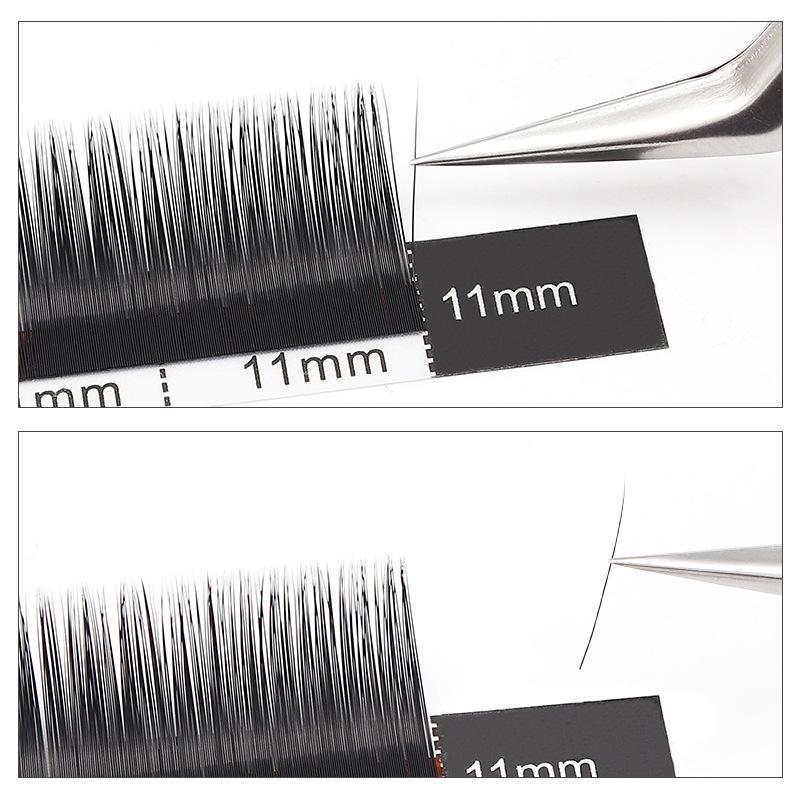 Broken Feather 0.07 Single Round BC Curl Mink False Eyelashes - Soft Hair Extension