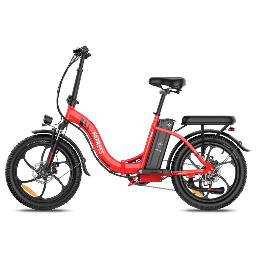 FAFREES F20 Adult Electric Bike 250W Brushless Motor 36V18Ah High-Capacity Battery Multiple Color Options, Compact Commuter E-Bike