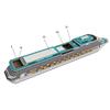 Cruise Ship Paper Model Cruise Ship 3D Paper Model Diy Puzzle Manual Papercrafts Toy