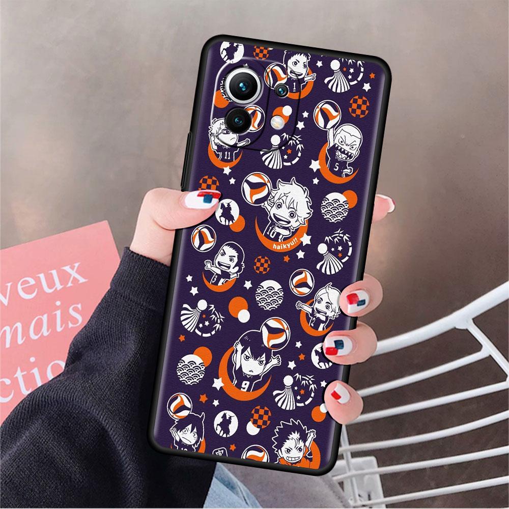 Haikyu!! Anime Funda Case For Xiaomi Mi 11 Lite 5G NE 11T Pro 10T 9T Note 10 12 12X 12S Ultra Soft Silicone Shell Phone Cover