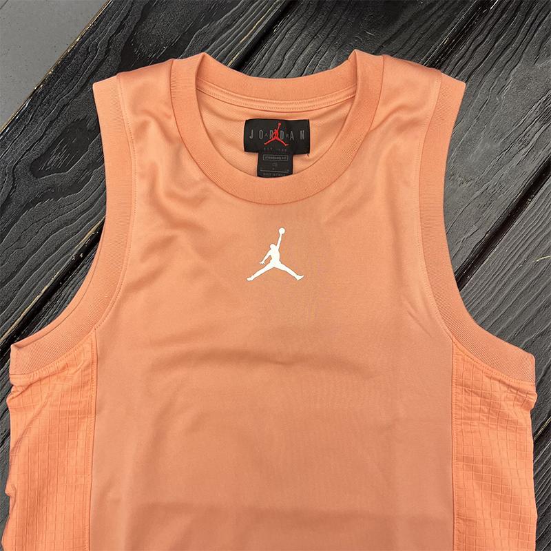 Jordan Patched Logo Crew Neck Sleeveless Vest Men Tops Orange CZ4742-808