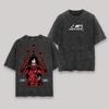 Pain Nagato T-shirt Naruto Shippuden Tee Vintage Washed Oversized Retro Anime Harajuku Streetwear Mens Graphic Clothes Shirt