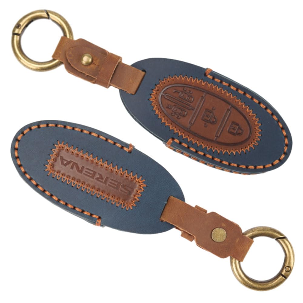 XIKER Nissan Serena C27 Series Exclusive Leather Smart Key Case, 4 Buttons, Fashionable Goods,