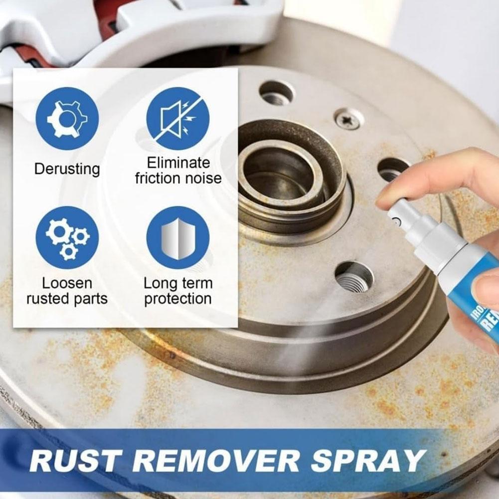 100ml Car Rust Removal Spray For Car Wheel Hub, Door Handle Care Car Exhaust Pipe Multi Purpose Rust Quick Remover Metal Clean