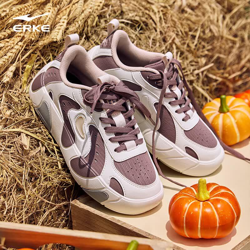 ERKE Unisex Classic Pumpkin Casual Low-Top Sneakers