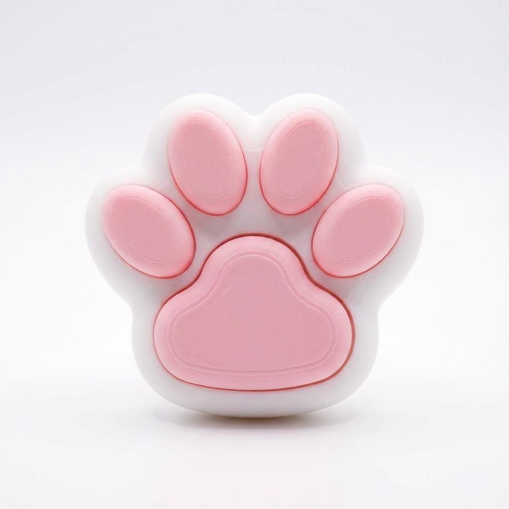 Cute Cat Paw Stress Relief Keychain Fidget Toy Ornament