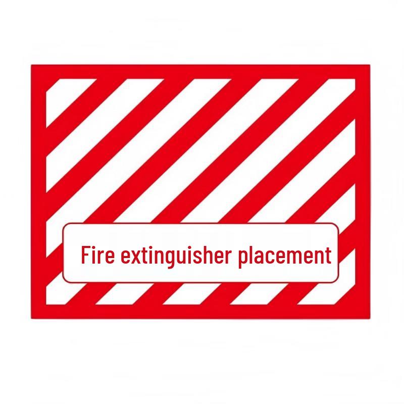 Fire Extinguisher Location Floor Sticker