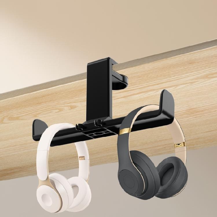 Multipurpose Headsets Stand Headphone Hanger, Easy Clamp On Desk Holder Controller Organizers Comfortable and Stable