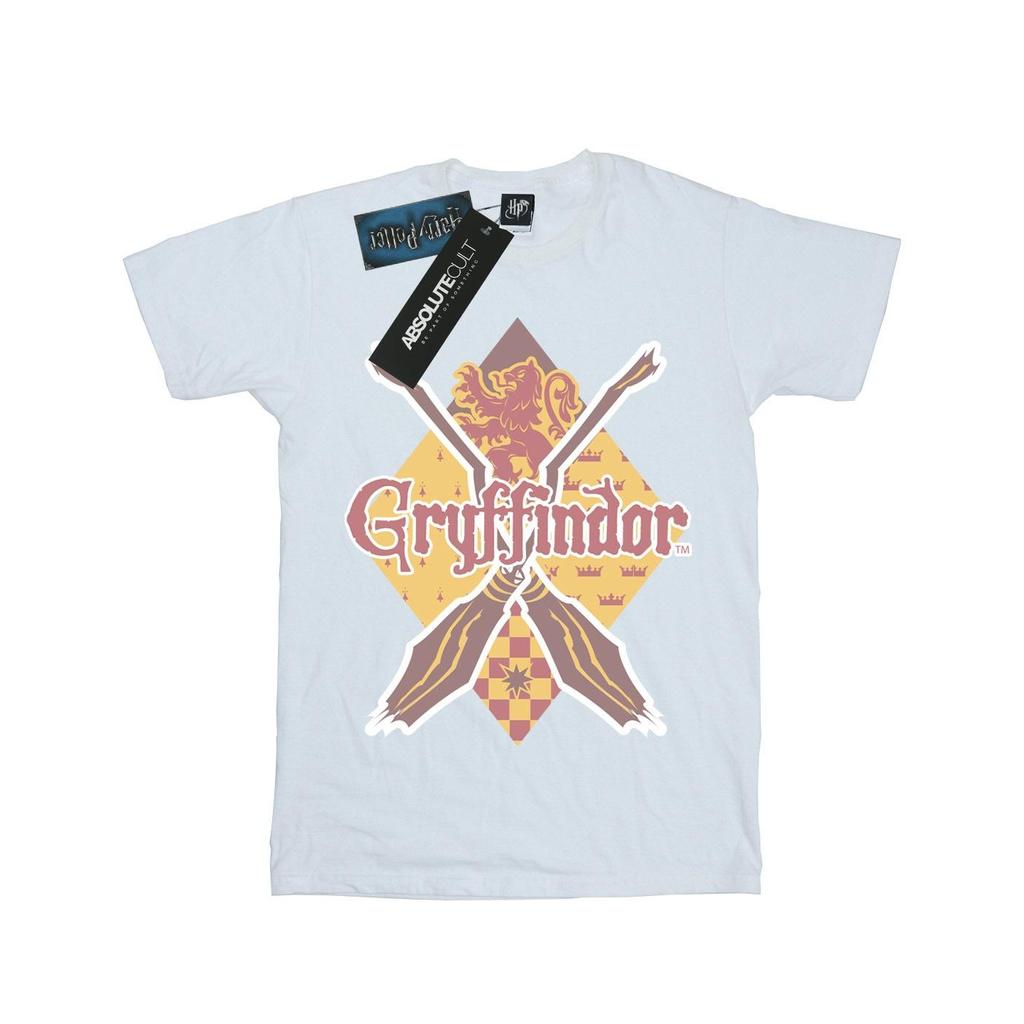 HARRY POTTER Girls Gryffindor Lozenge Cotton T-Shirt