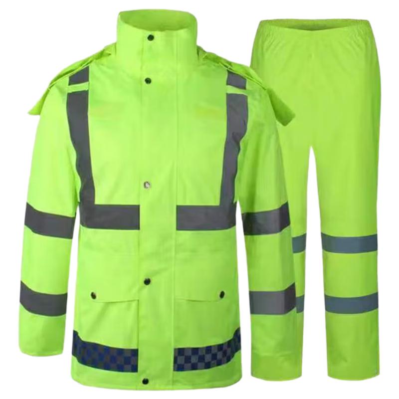 Anxianda High-Visibility Reflective Rain Suit 2XL