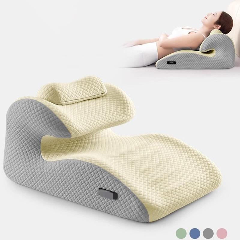Relax Cush Pillow 2025 New Ergonomic Pillow Supports Posture In Any Position Unique Curved Design Suitable for Massage,Reading