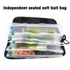 1PC Lure PVC Waterproof Fishing Bait Storage Bag with Handle, Lure Sorting Bag, Fishing Accessory Organizer Bag, Divider-style Waterproof Storage Bag