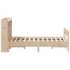 Solid Wood Bed with Shelf Without Mattress 135 x 190 cm Pine