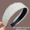 Beige Headband Wide Edge Pearl Hair Band Elegant Hair Hoop  Hair Women Accessories
