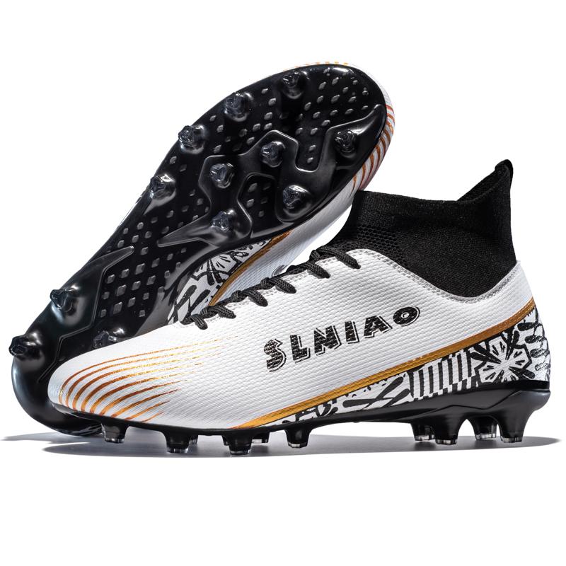 Football Shoes   Men's Large-scale Football Shoes Long Nail Anti-slip and Wear-resistant TPR Artificial Corthop Outdoor Children's Football Shoes