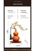 Gourd Ornament: Luxurious Chinese Home Decor for Living Room or Office – Attracts Fortune and Prosperity, Perfect Housewarming Gift