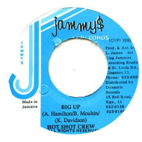 

7-дюймовая пластинка HOT SHOT CREW - Big Up Jammys 1998 Ямайка Регги, Ска и Даб