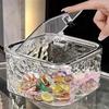 Hair Accessories Organizer Hair Clip Container Multifunctional Desktop Storage Box Countertop Holder Box for Bedroom Bathroom