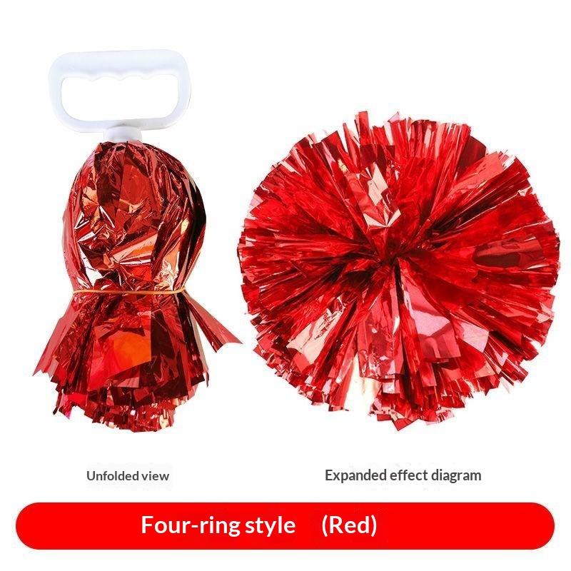 Pompon Multicolori Gioco per Bambini da 5/6 Pollici Palla Tifo per Animali da Compagnia Accessori 'Forza!' Economici Pratici Decorazioni per Festa di Cheerleading Danza Concerto