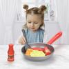 8Pcs Kids Kitchen Play Food Set - Pretend Cookware With Steak, Vegetables, Bread & Hot Dog For Toddler Cooking Games