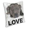 Luxury Cute Staffordshire Bull Terrier Dog Love Cushion Cover For Sofa Velvet Animal Throw Pillow Case Bedroom Decoration