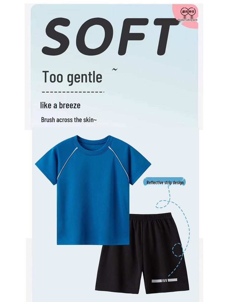 2023 Summer Boys' Quick-Drying Basketball Sports Suits for Students
