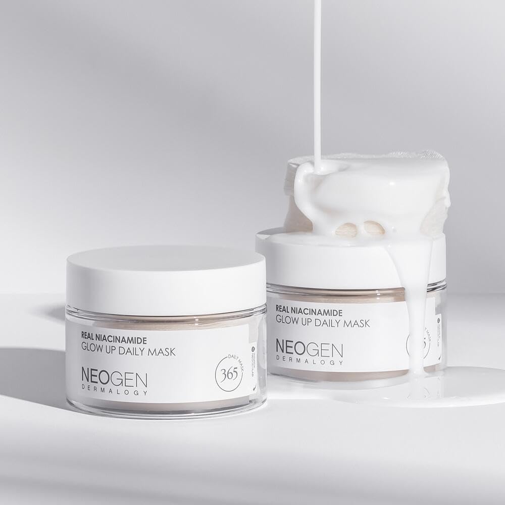 NEOGEN Niacinamide Glow Up Daily 40 Mask for and Rich Toner Moisturizing Daily Face Sensitive Korean Cosmetics [NEOGEN Official] Mask, Sheets, 180ml,