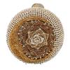 Mondblume Kristall Abend-Clutch-Taschen Strass Damen Blumig Party Runde Diamant-Clutches WHTUOHENG Damen Dinner Abschlussball Handtasche