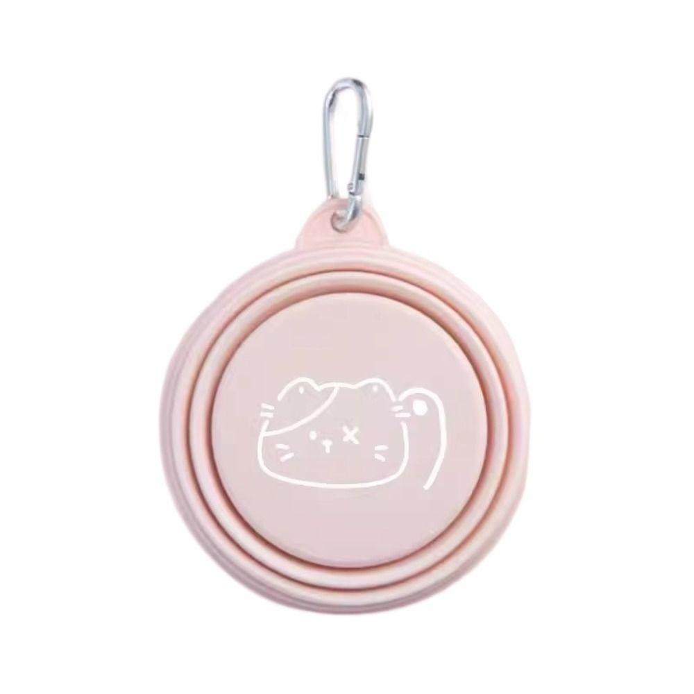 Collapsible Puppy Water Food Container Silicone Pet Supplies Durable Feeder Dish Bowl Cat