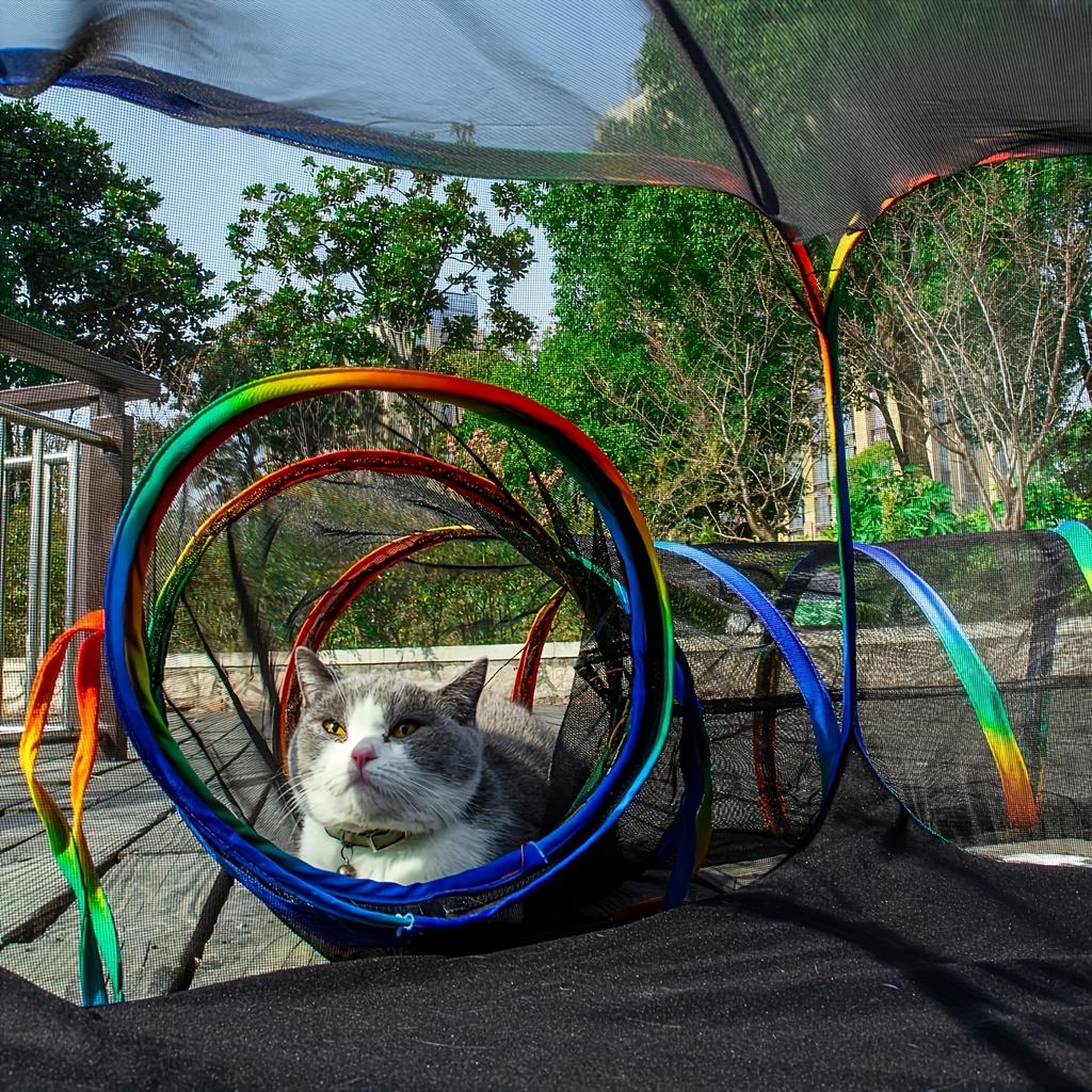 Cat Enclosure Portable Tents and Round Tunnel Playpen Pet Supplies Tunnels Playground Indoor Cats Rabbit Guinea Pig Accessories