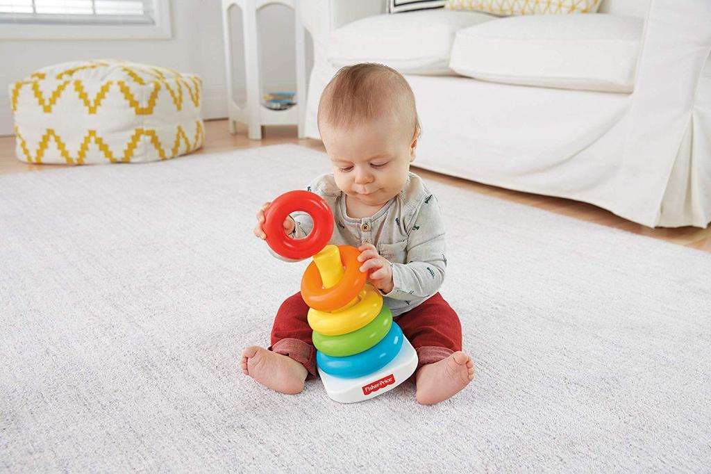Brilliant Basic Swinging Tower Educational Building Educational Finger N8248 Fisher-Price (Ages 6-36 Months, Baby, Toddler, Child, Toy, Shape-Matching