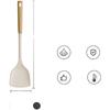 1PC Silicone Spatula Set Non-Adhesive Protection Comfortable Wooden Handle Food Safe High Temperature Resistant Spatula Set