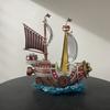 Anime One Piece 20th Anniversary Thousand Sunny Pirate Ship Cartoon Model Toy Desktop Decoration Collectible Birthday Gift