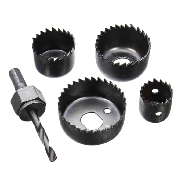 

5Pcs Woodworking Opener Hole Saw Bit Cutting Drilling Tool Set With Round Saw 1