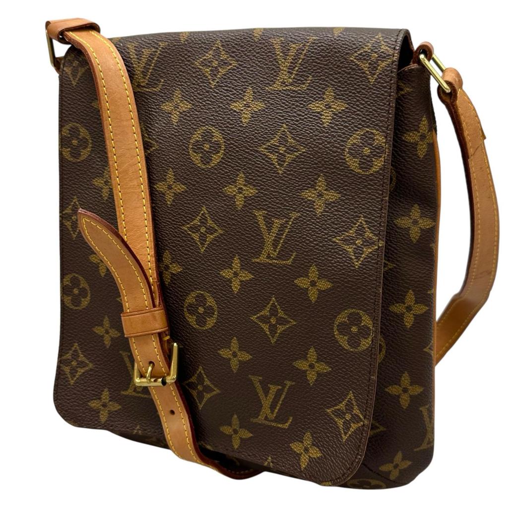 LOUIS VUITTON Mudget Salsa M51258 Shoulder Bag Brown Women used