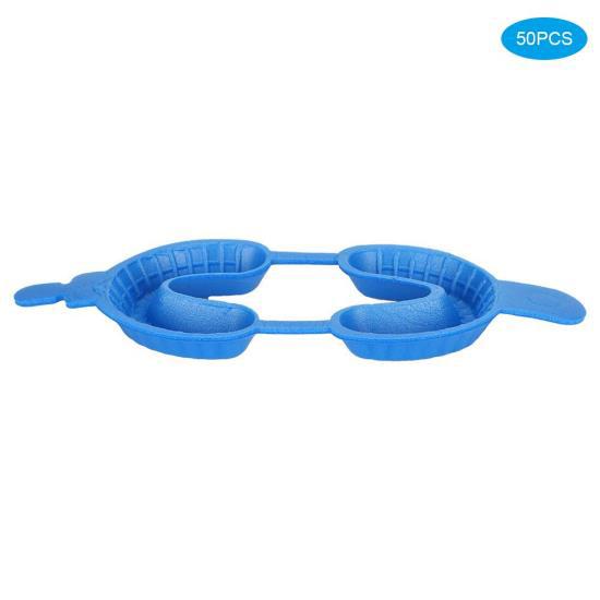 50Pcs/Set Disposable Fluoride Tray Dual Arch Trays  Dental Accessory Tools Size L