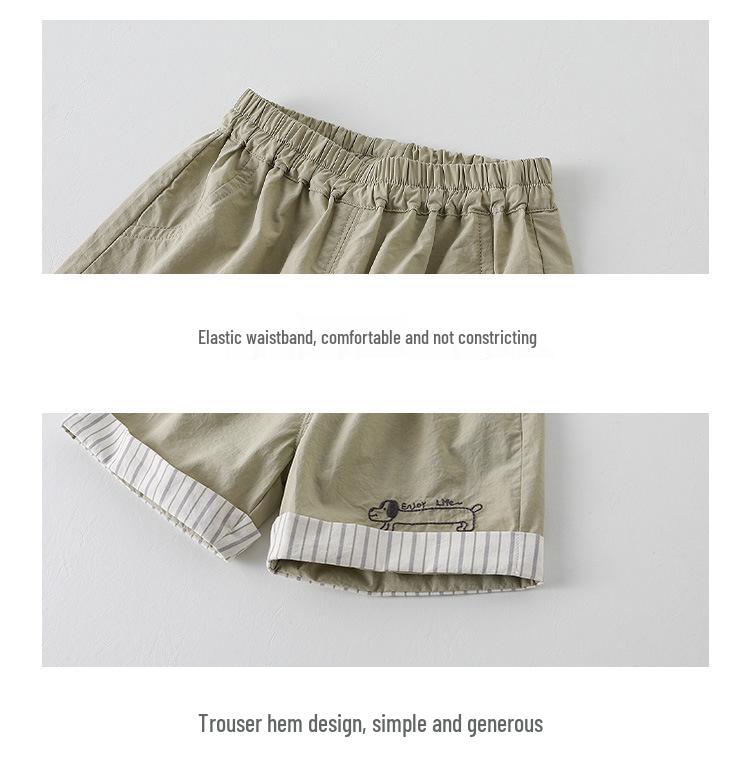 2026 Boys' Cartoon Print Short-Sleeve Set: Breathable and Skin-Friendly Two-Piece for Summer