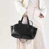 Brand Women's Shoulder Bag, Brown Retro-style Fashion Tote Bag New Luxury Designer Shoulder Bag Shiny Leather Large Bucket Bag