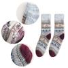 Women Vintage Faux Wool Thick Knitted Socks Winter Warmth Thermal Crew Socks for Everyday Use Cold Season Christmas Gift