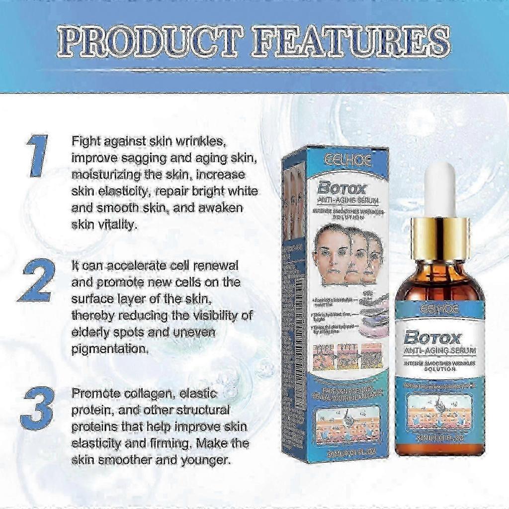 Collagen Anti-Wrinkle Serum For Reducing Fine Lines On Facial Skin